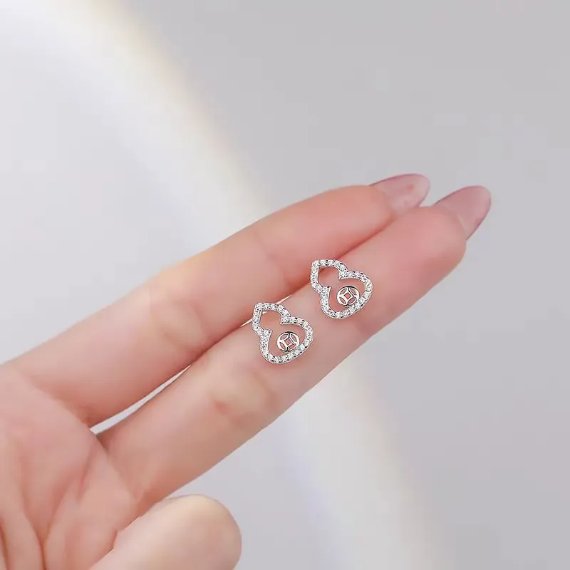 ETAHLOVE S925 Silver Stud Earrings Women's-2