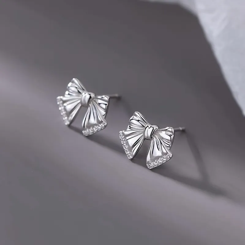 ETAHLOVE S925 Silver Stud Earrings Women's-3