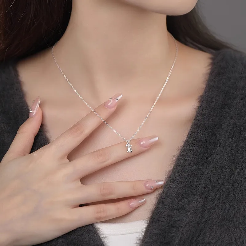 ETAHLOVE 999 Fine Silver Necklaces Women's-1
