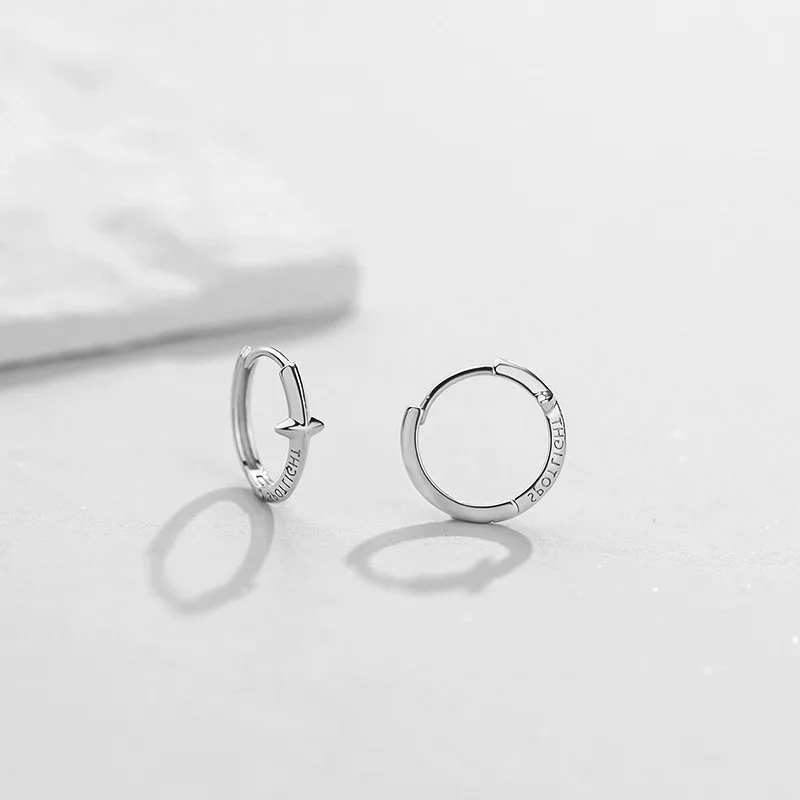 ETAHLOVE S925 Silver Earrings Unisex Bestie Gift For Boyfriend/Girlfriend Birthday Box-4