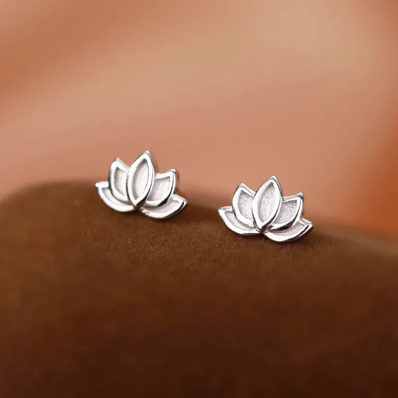 ETAHLOVE S 999 Fine Silver Stud Earrings Women's-7