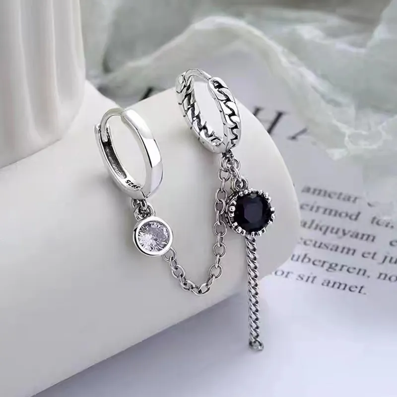 ETAHLOVE S925 Silver Earrings Unisex Date Confession Gift For Boyfriend/Girlfriend Birthday Surprise Anniversary-4