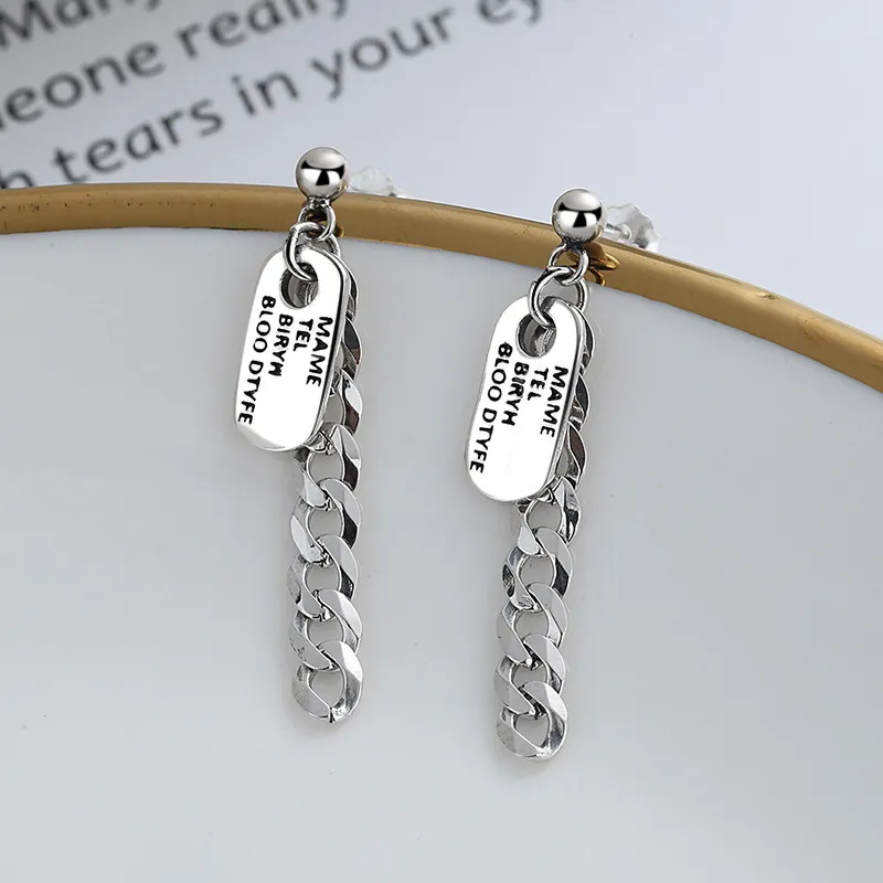ETAHLOVE S925 Silver Stud Earrings Unisex-4