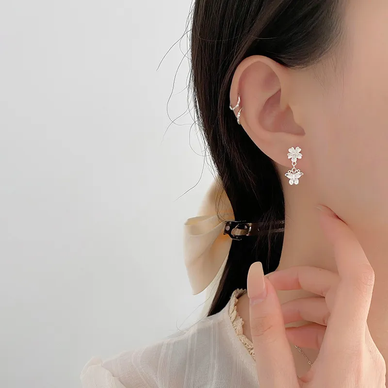 ETAHLOVE Sterling Silver Stud Earrings Women's-1