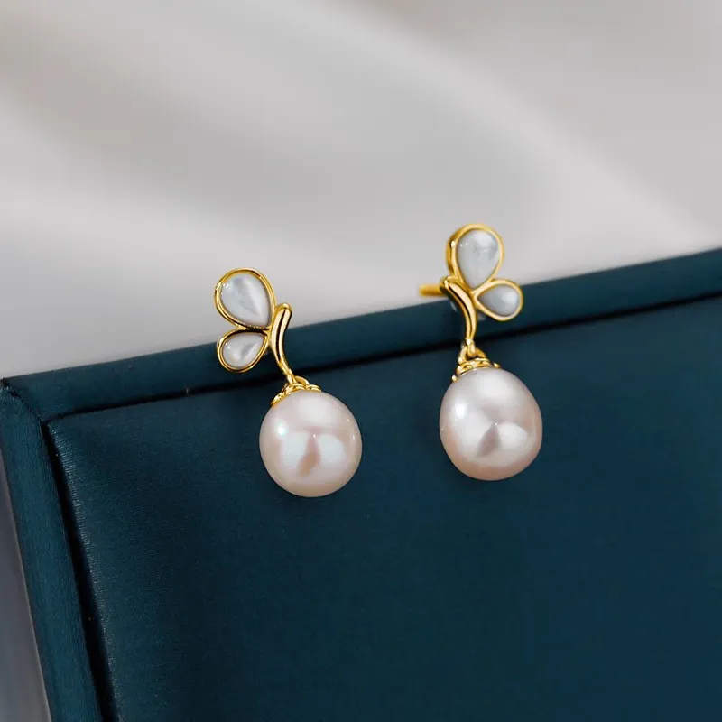 ETAHLOVE S925 Silver Stud Earrings Women's-9
