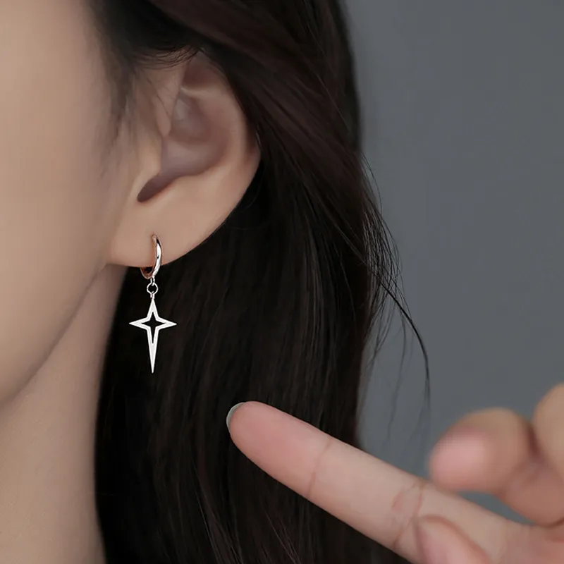 ETAHLOVE S925 Silver Earrings Unisex-1
