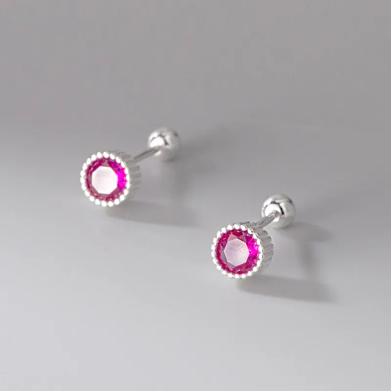 ETAHLOVE Sterling Silver Stud Earrings Unisex Boyfriend And Girlfriend Birthday Surprise-23