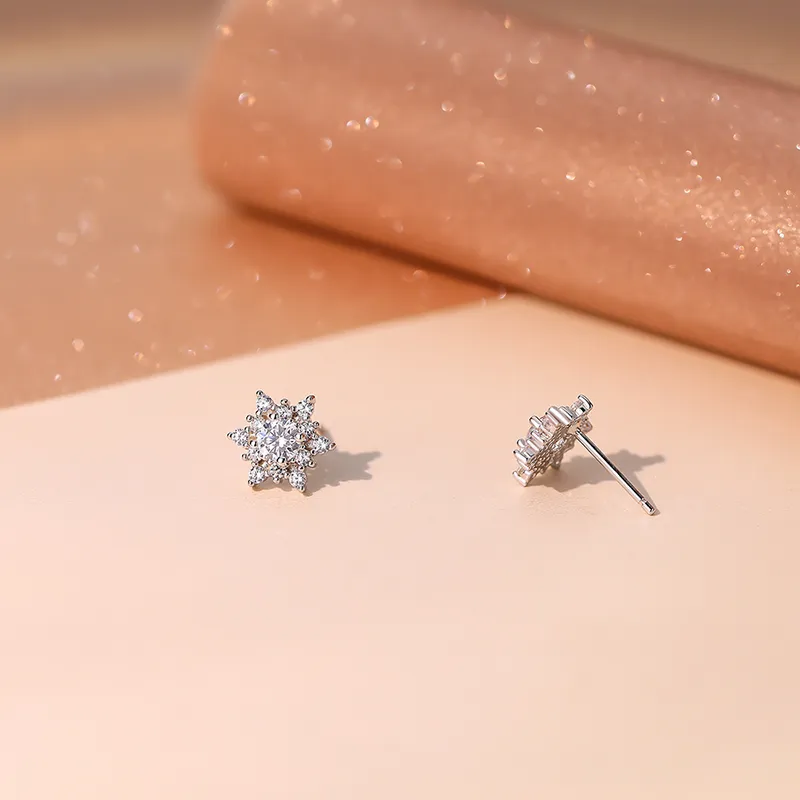 ETAHLOVE S925 Silver Stud Earrings Women's-3