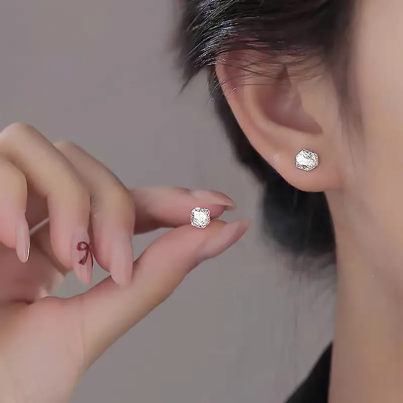 ETAHLOVE Sterling Silver Stud Earrings Women's-1