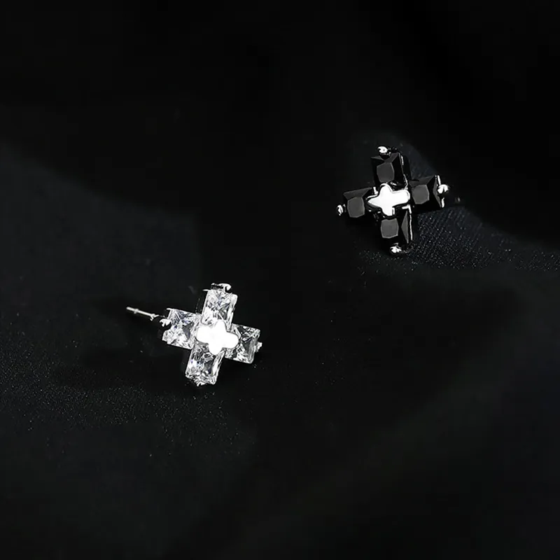 ETAHLOVE S925 Silver Stud Earrings Unisex-23
