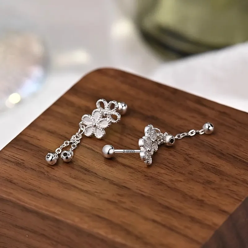 ETAHLOVE Sterling Silver Earrings Women's Couple Date Confession To Girlfriend Birthday Surprise Anniversary Gift-3