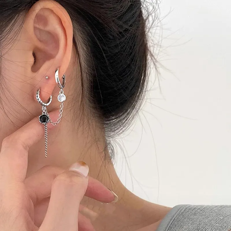 ETAHLOVE S925 Silver Earrings Unisex Date Confession Gift For Boyfriend/Girlfriend Birthday Surprise Anniversary-2
