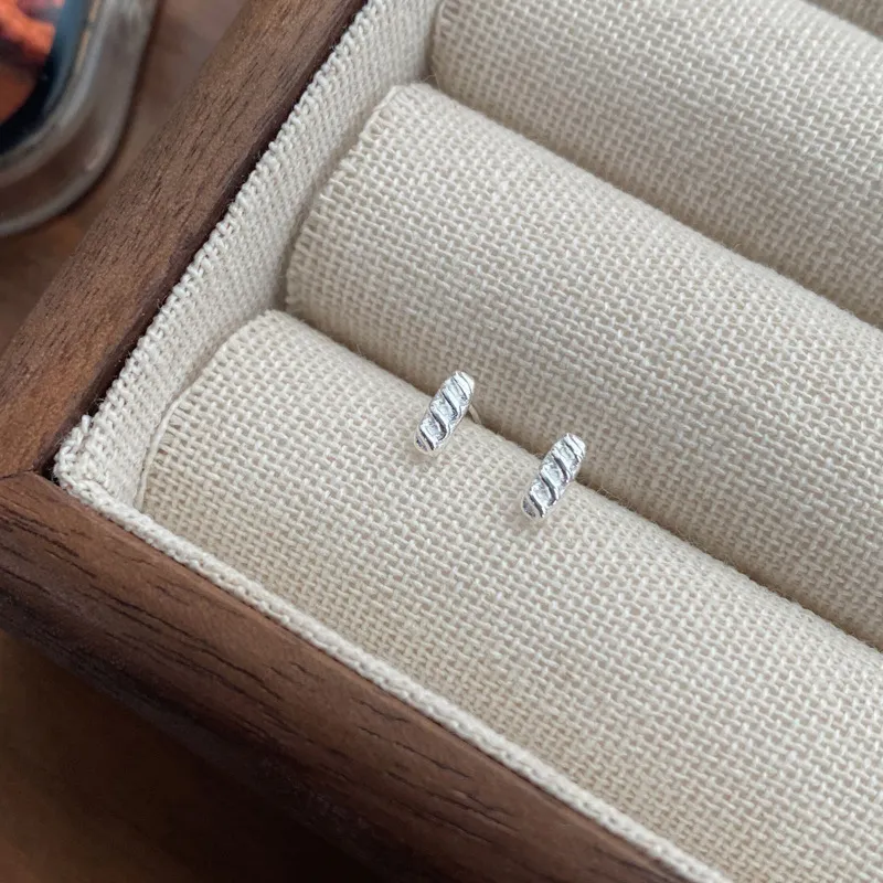 ETAHLOVE 999 Fine Silver Stud Earrings Women's-18