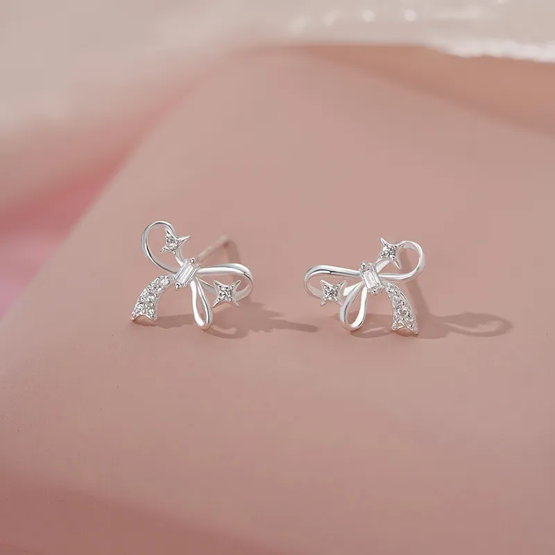 ETAHLOVE Sterling Silver 999 Fine Silver Stud Earrings Women's-12