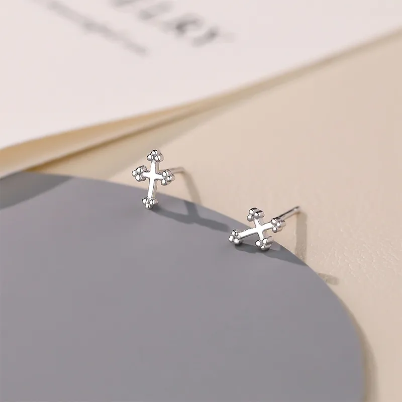 ETAHLOVE Sterling Silver Stud Earrings Women's Love Confession Birthday Gift-1