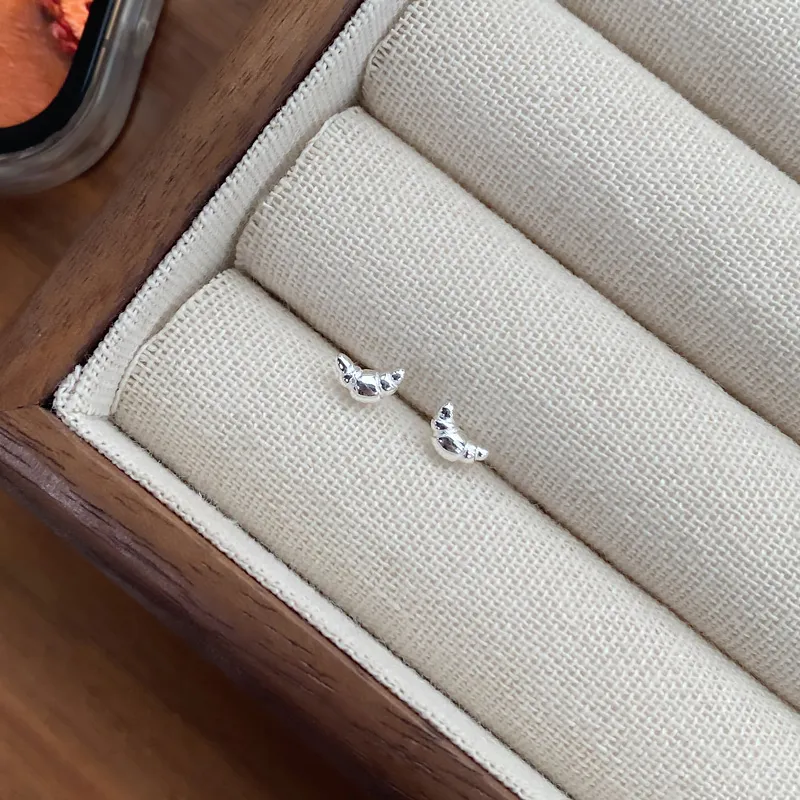 ETAHLOVE 999 Fine Silver Stud Earrings Women's-3