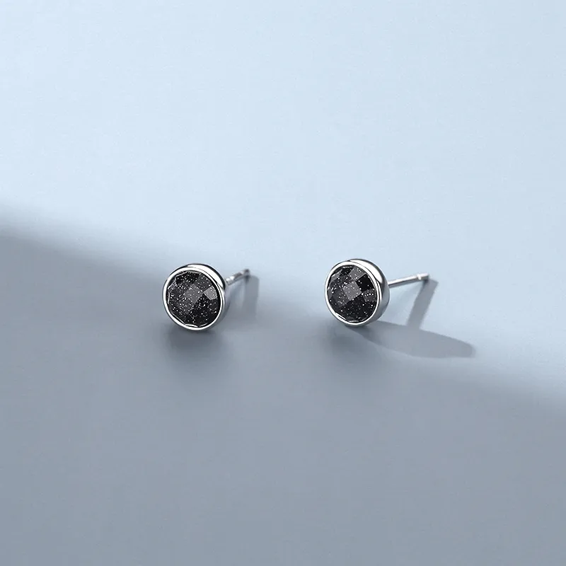 ETAHLOVE Sterling Silver Stud Earrings Unisex Boyfriend And Girlfriend Birthday Surprise-9