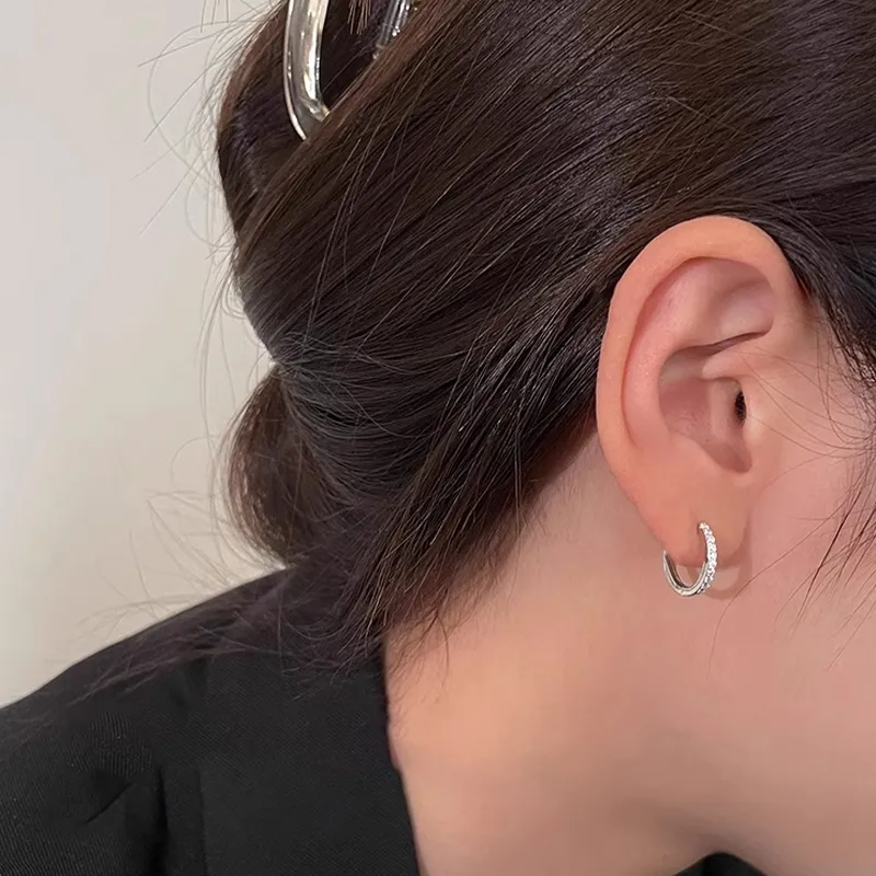 ETAHLOVE Sterling Silver Earrings Unisex-1