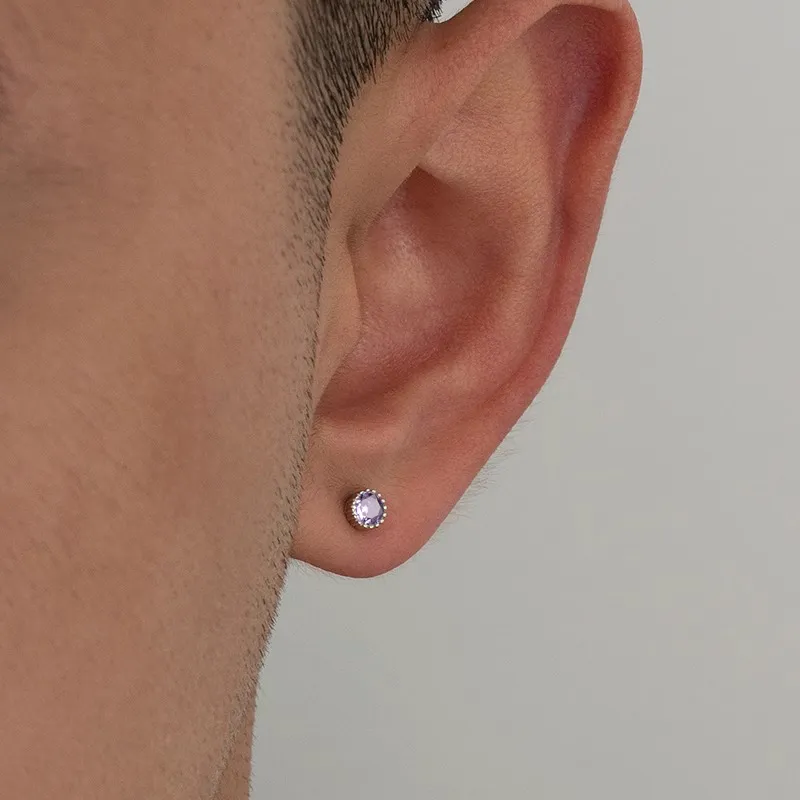 ETAHLOVE Sterling Silver Stud Earrings Unisex Boyfriend And Girlfriend Birthday Surprise-57