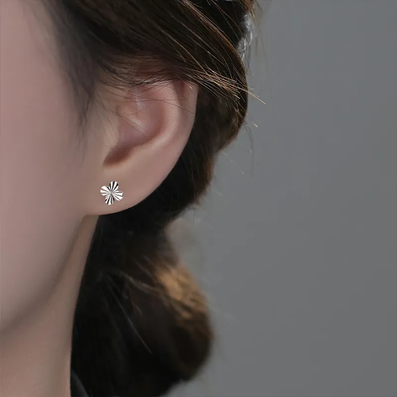 ETAHLOVE Sterling Silver Stud Earrings Women's Love Confession Birthday Gift-6