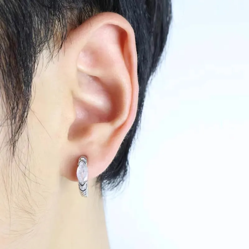 ETAHLOVE Sterling Silver Earrings Unisex-3
