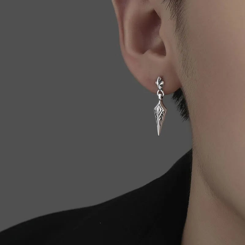 ETAHLOVE S925 Silver Earrings Unisex Date Confession Gift For Boyfriend Girl Surprise Anniversary Gift-2