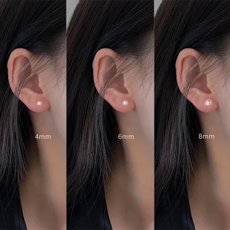 ETAHLOVE Sterling Silver Stud Earrings Women's Gift For Female Friend's Mother Birthday Anniversary Box-6