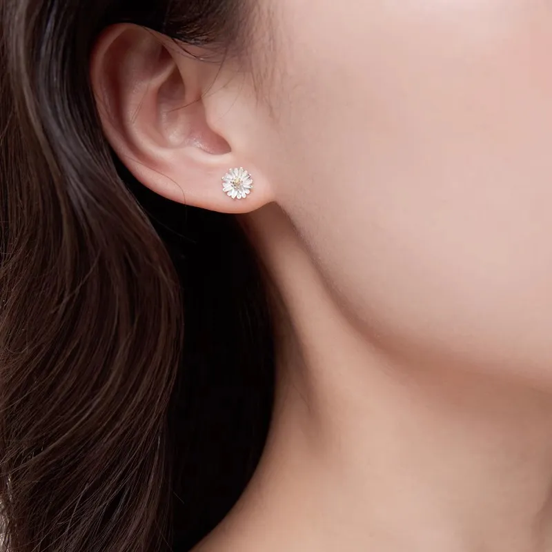 ETAHLOVE S925 Silver Stud Earrings Women's-2