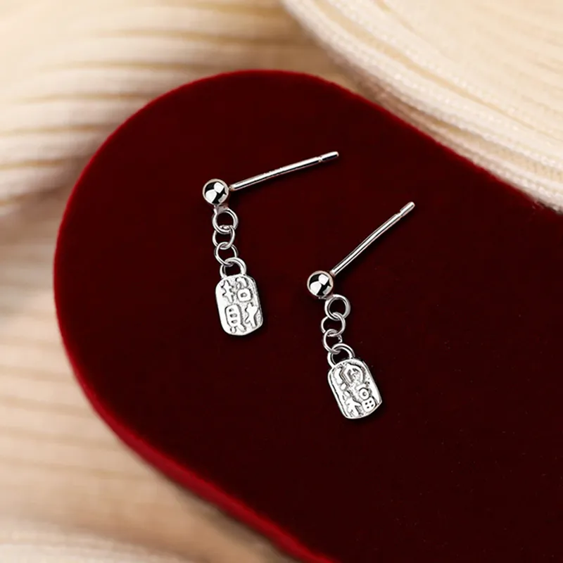 ETAHLOVE Sterling Silver Stud Earrings Women's Student Couple Date Gift For Girlfriend's Birthday Anniversary Box-8