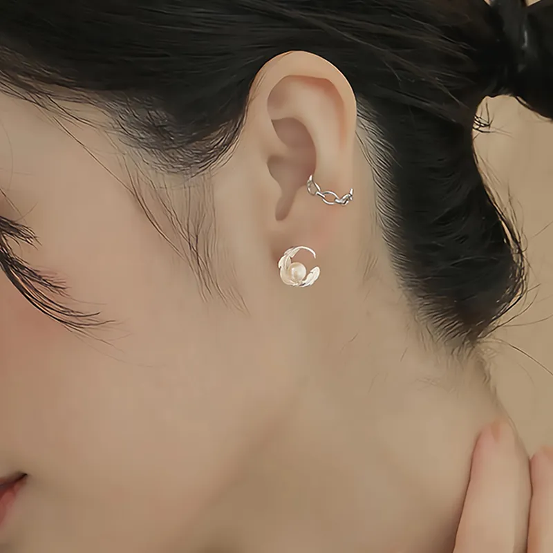 ETAHLOVE Sterling Silver Stud Earrings Women's-1