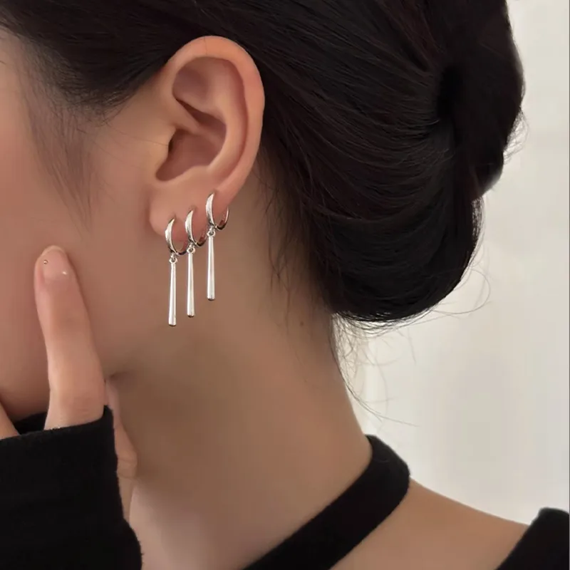 ETAHLOVE S925 Silver Earrings Unisex-3
