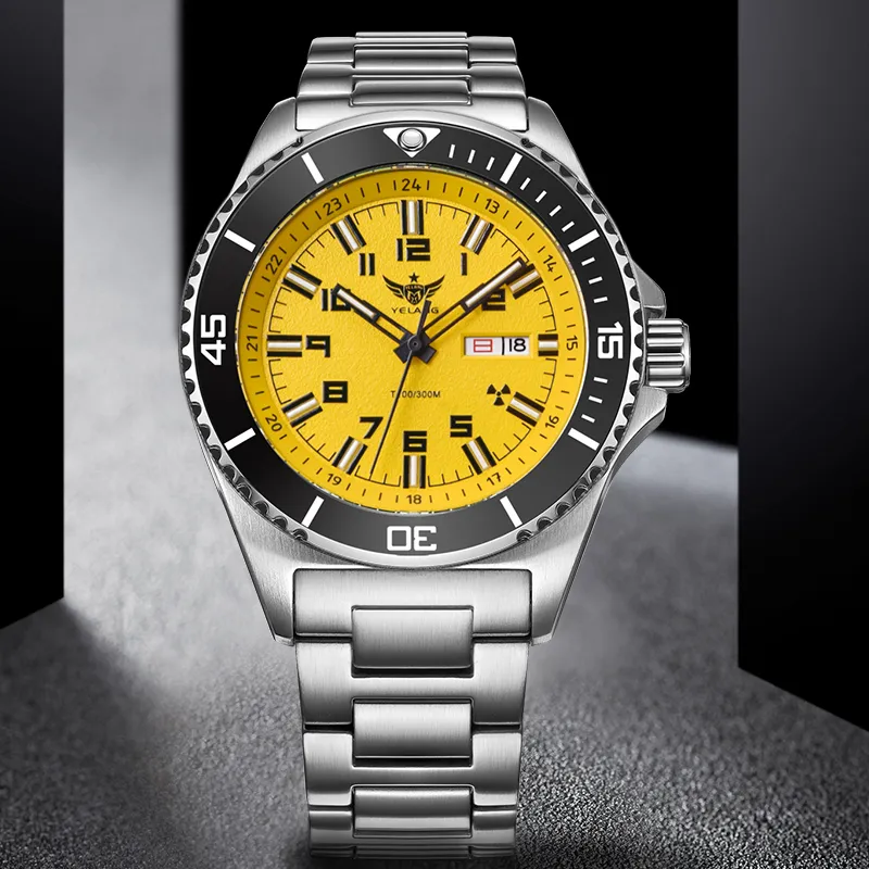 YELANG Men Green SUBMARINER Collection Watch-9