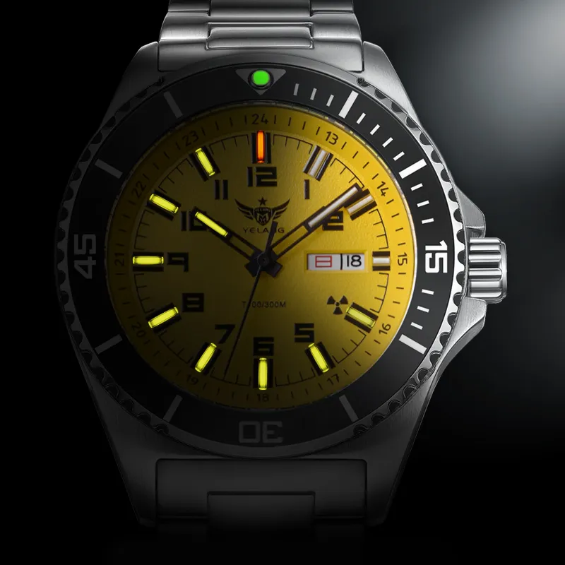 YELANG Men Green SUBMARINER Collection Watch-7