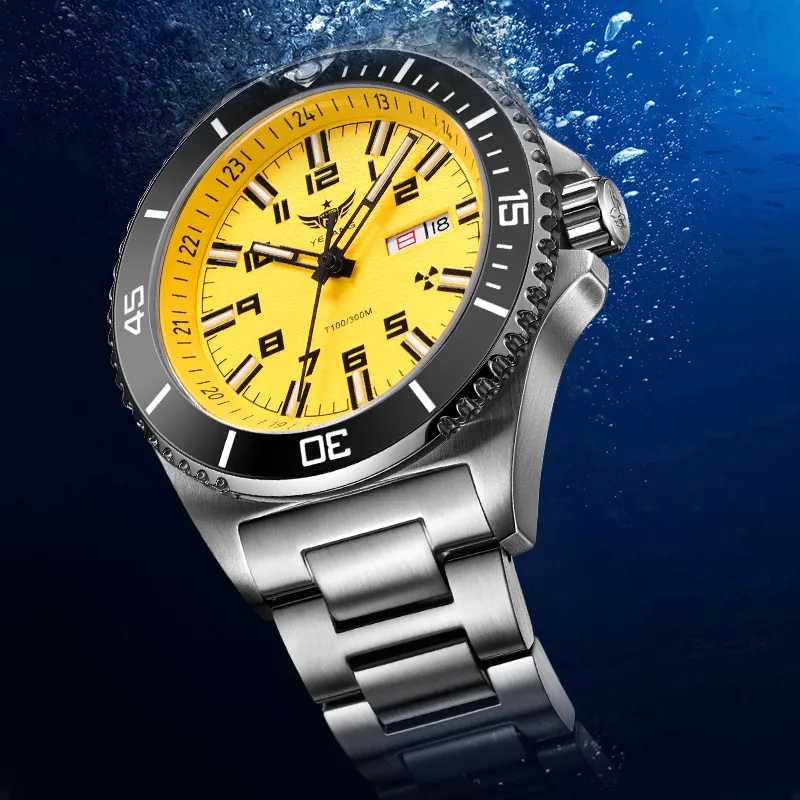 YELANG Men Green SUBMARINER Collection Watch-8
