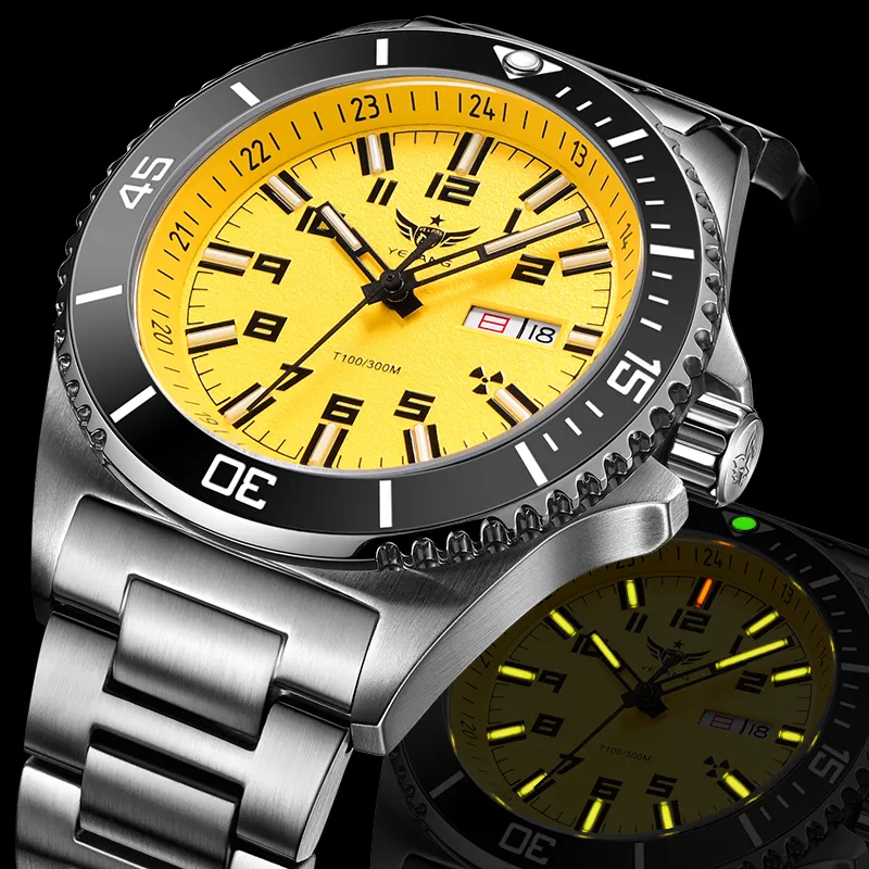 YELANG Men Green SUBMARINER Collection Watch-6