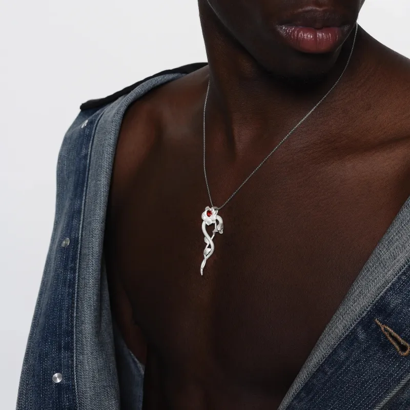 ICEGANG Crystal Sand Material Necklaces Unisex-1