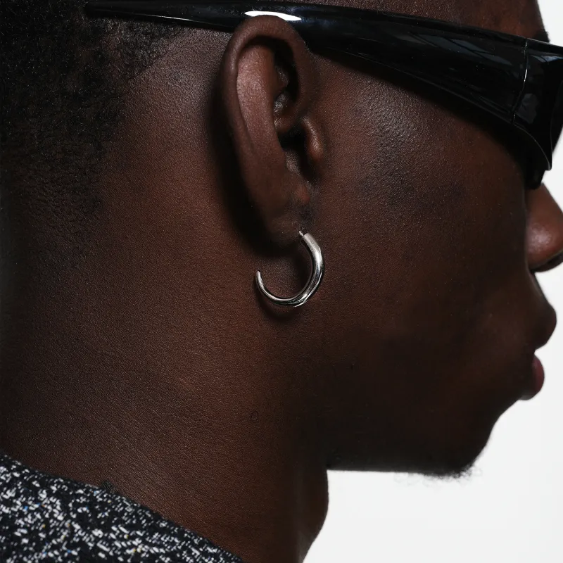 ICEGANG S925 Silver Stud Earrings Unisex-3