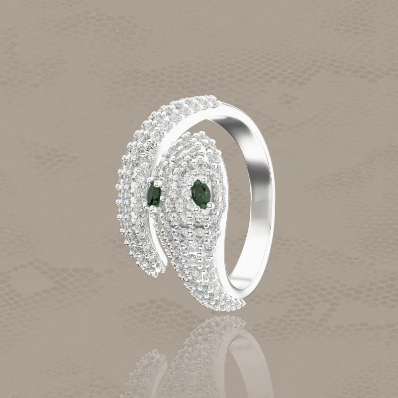 ICEGANG White Gold Plated Copper Rings Unisex-3