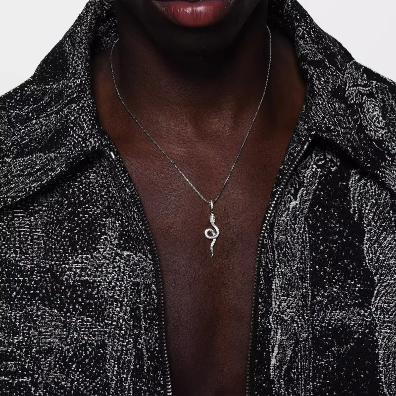 ICEGANG White Gold Plated Copper Necklaces Unisex-4