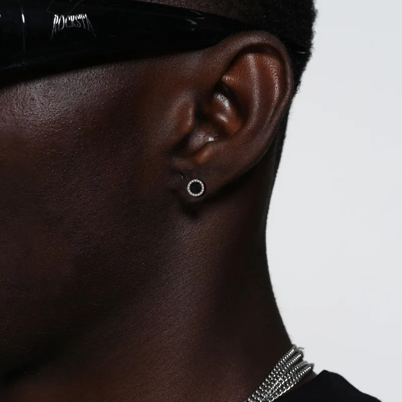 ICEGANG S925 Sterling Silver Stud Earrings Unisex-4