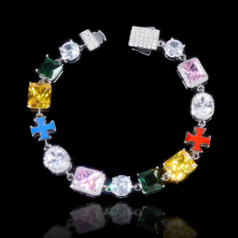 ICEGANG 5A Cubic Zirconia Bracelets Unisex-3