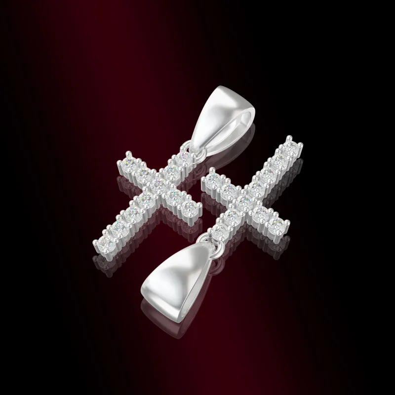ICEGANG White Gold Plated Copper Necklaces Unisex-2