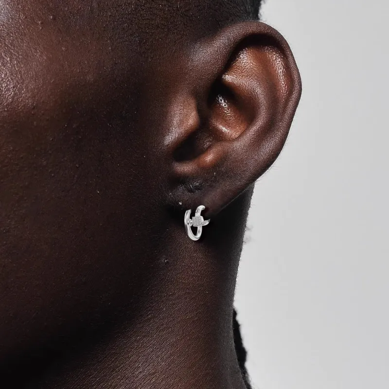 ICEGANG S925 Silver Stud Earrings Unisex-1