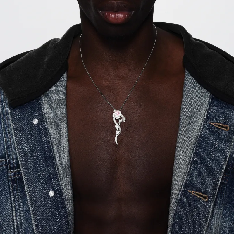 ICEGANG Crystal Sand Material Necklaces Unisex-3