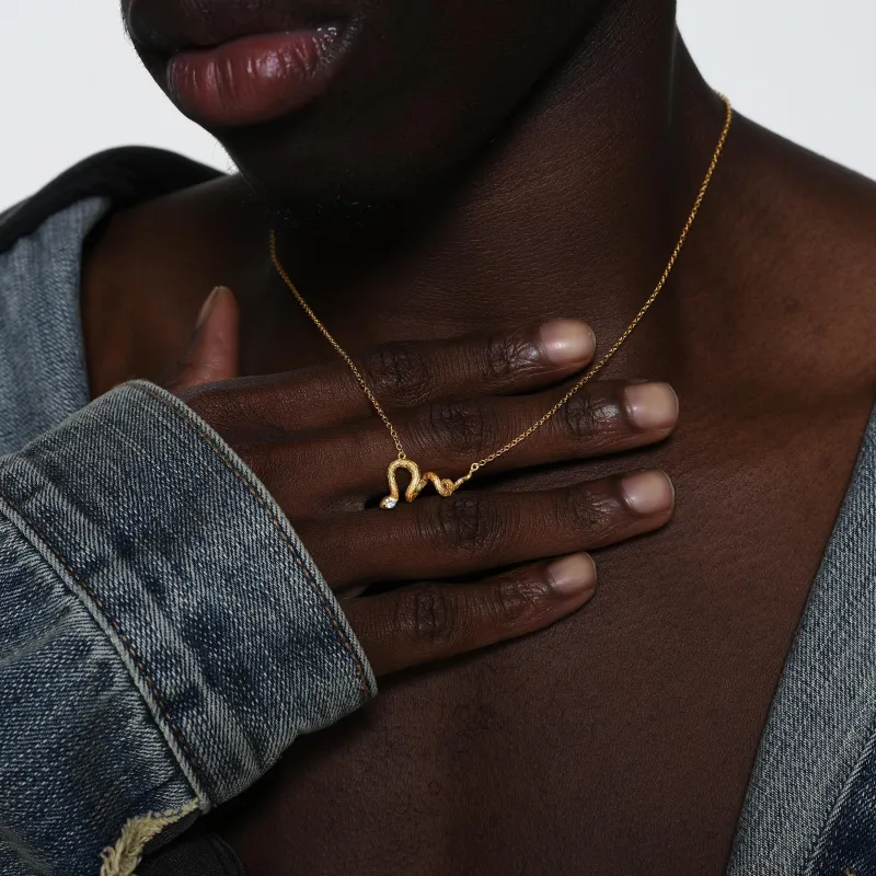 ICEGANG 18K Gold Plated Copper Necklaces Unisex-3