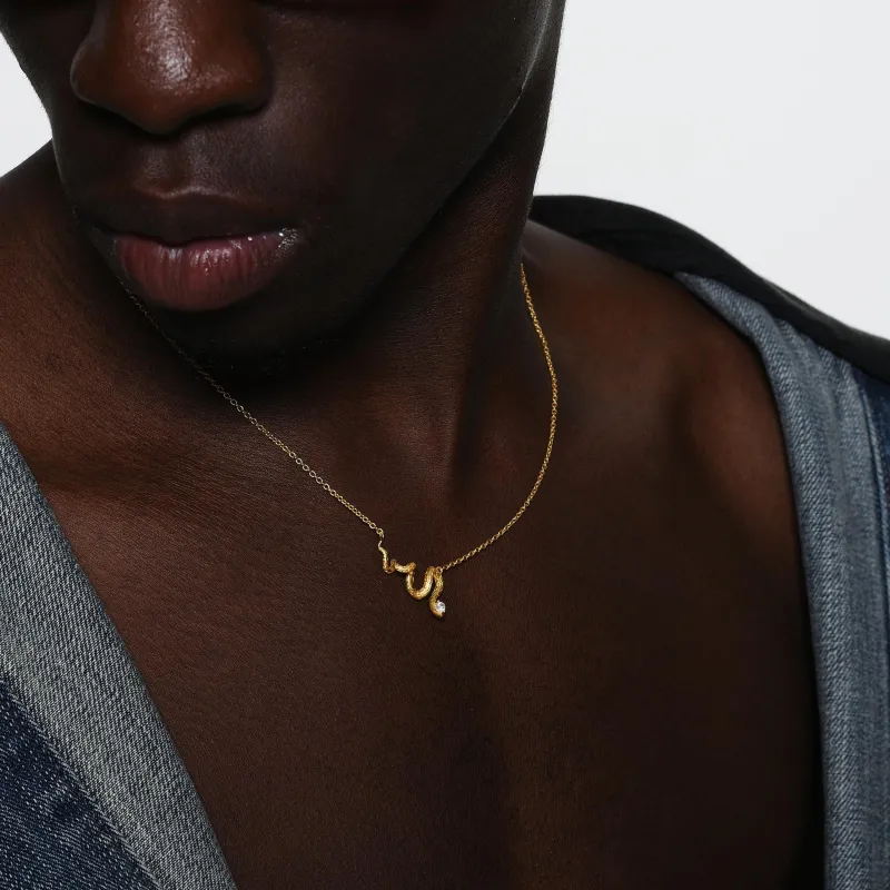 ICEGANG 18K Gold Plated Copper Necklaces Unisex-2