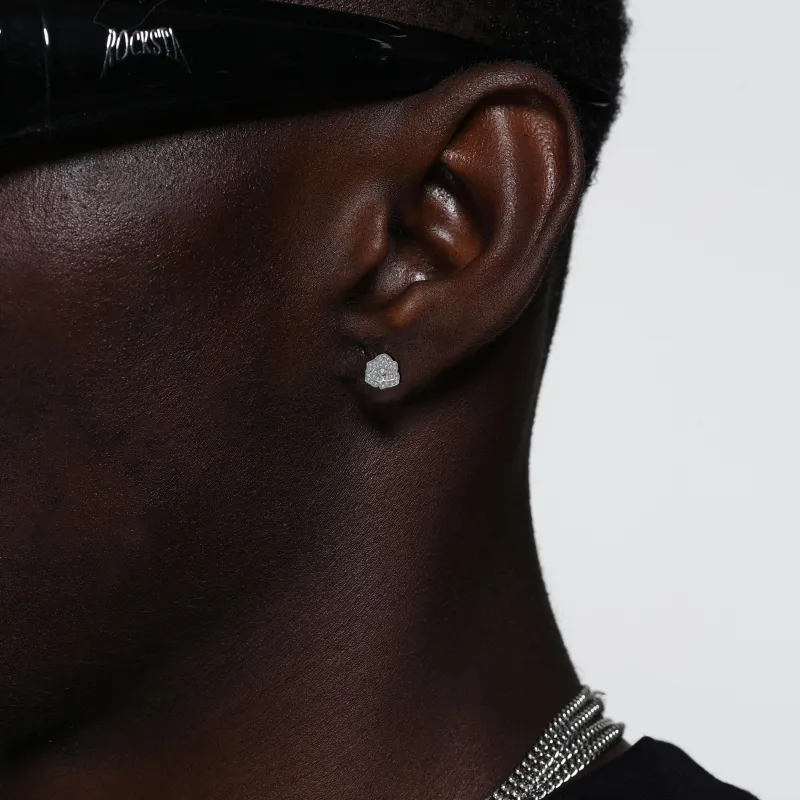 ICEGANG S925 Silver Stud Earrings Unisex-3