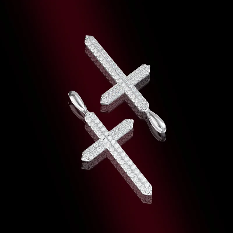 ICEGANG White Gold Plated Copper Pendants Unisex-2