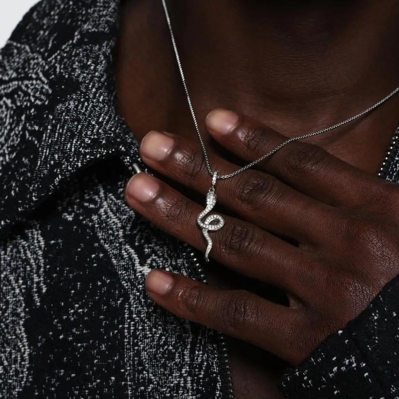 ICEGANG White Gold Plated Copper Necklaces Unisex-3