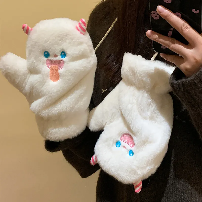 MUYKUY Acrylic Knit Gloves Women's-1